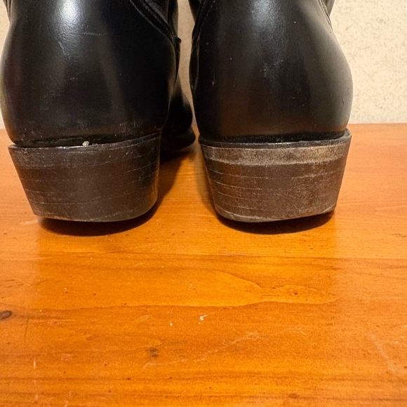 Vintage Nacona Black Leather Western Cowboy Boots Men’s Size 9 - Picture 10 of 14